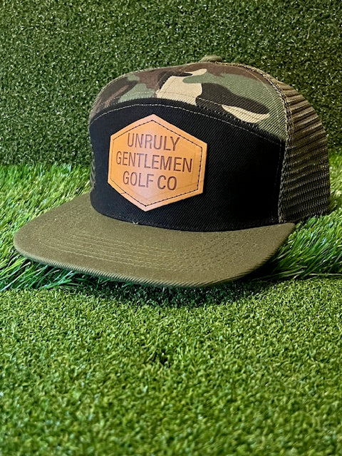 Camo Leather Patch hat