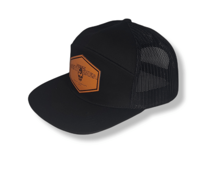 7 Panel Leather Patch Golf Hat - Unruly Gentlemen Golf Company