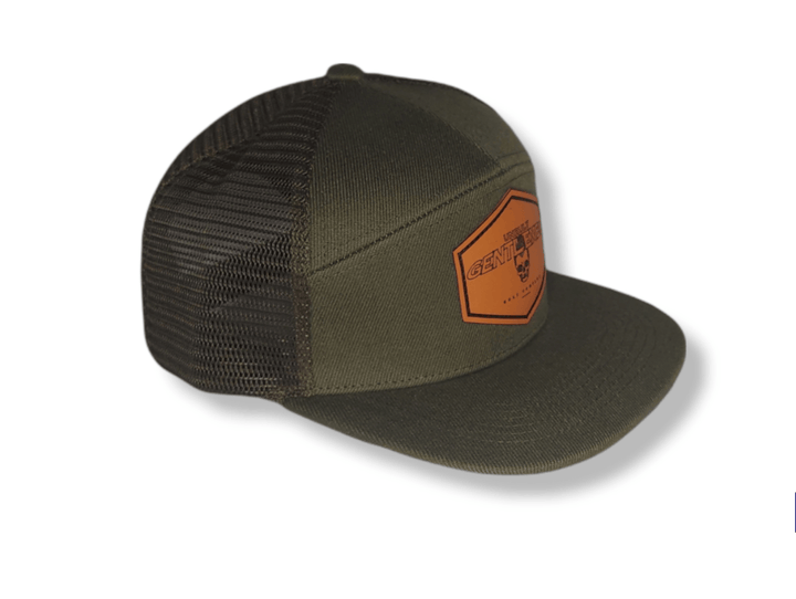 7 Panel Leather Patch Golf Hat - Unruly Gentlemen Golf Company